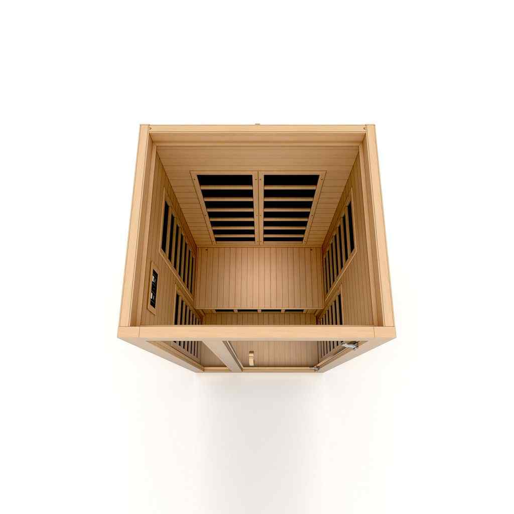 Dynamic "Gracia" Infrared Sauna with Hemlock Wood