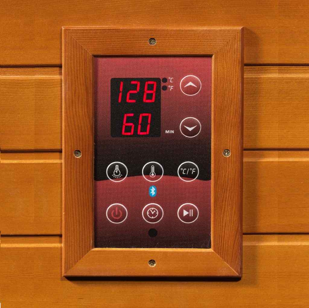 Dynamic "Venice" Infrared Sauna with Hemlock Wood