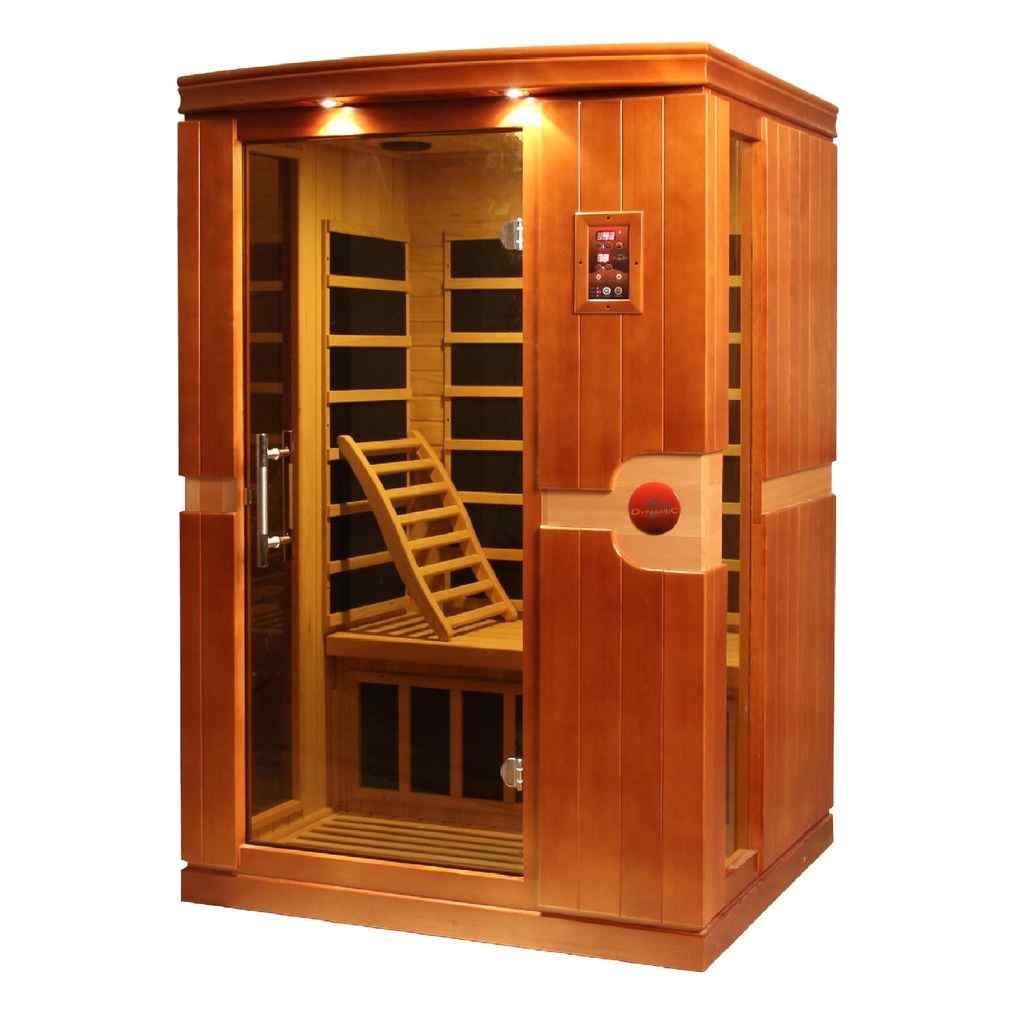 Dynamic "Venice" Infrared Sauna with Hemlock Wood