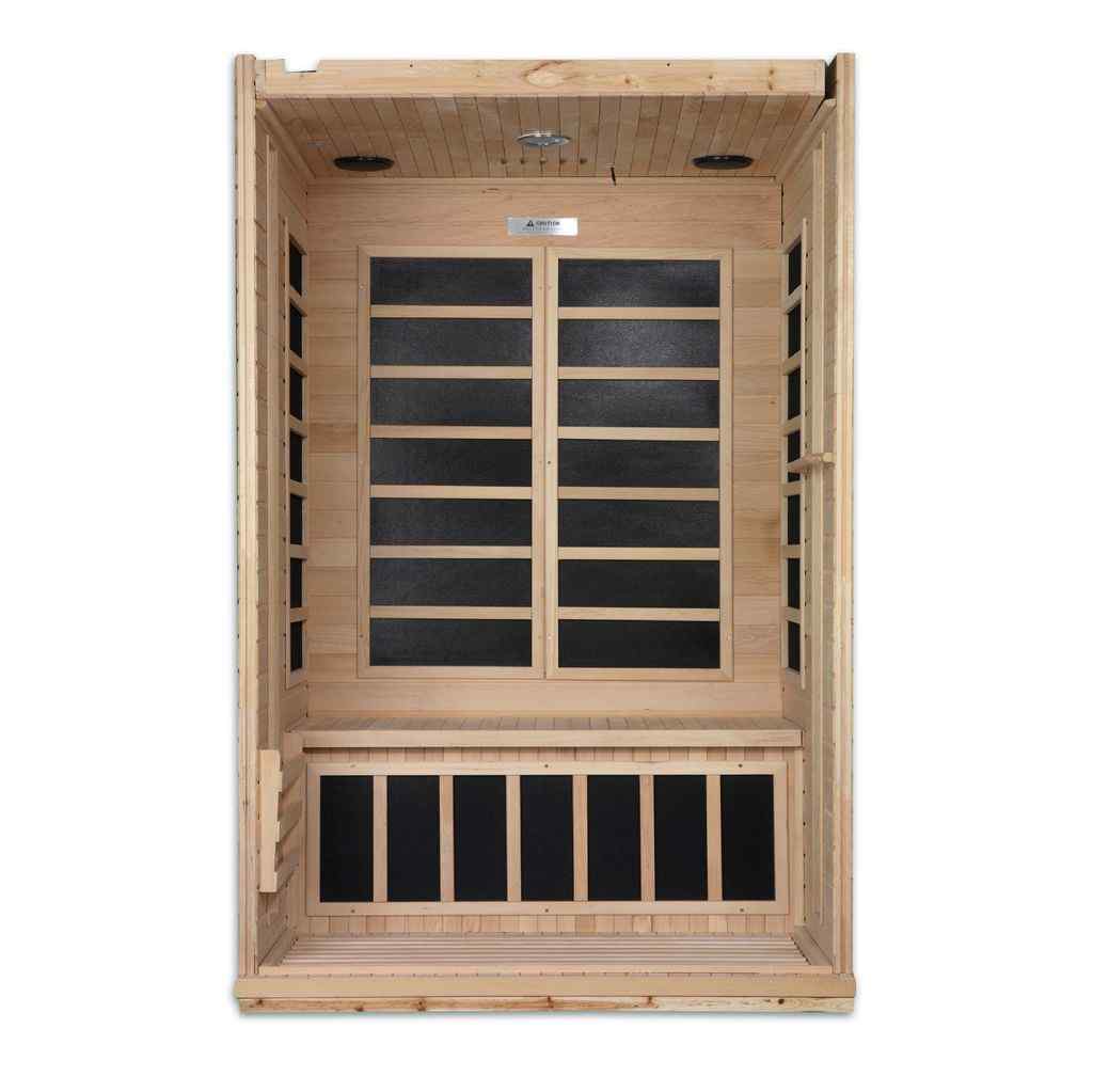 Dynamic "Venice" Infrared Sauna with Hemlock Wood