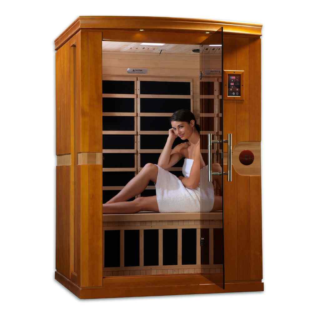 Dynamic "Venice" Infrared Sauna with Hemlock Wood