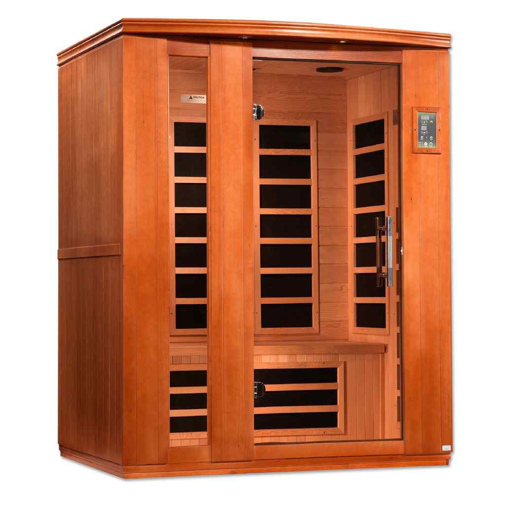 Dynamic "Lugano" FAR Infrared Sauna with Hemlock Wood