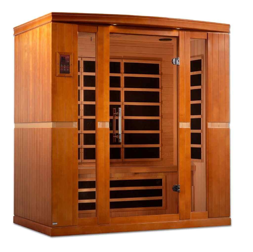 Dynamic "Bergamo" Infrared Sauna with Hemlock Wood