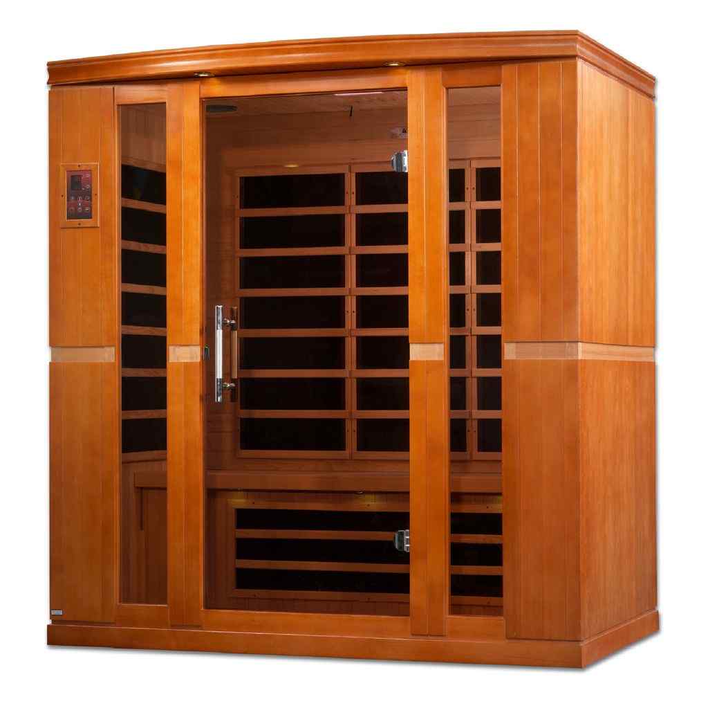 Dynamic "Bergamo" Infrared Sauna with Hemlock Wood