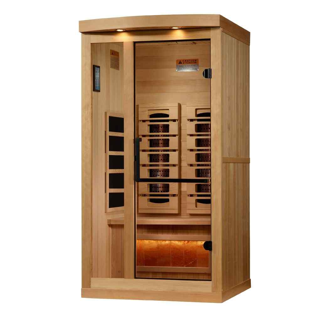 Full Spectrum "Reserve Edition" Infrared Sauna Near Zero EMF with Himalayan Salt Bar