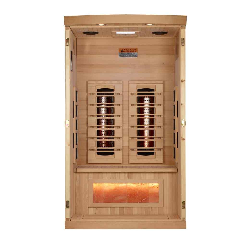 Full Spectrum "Reserve Edition" Infrared Sauna Near Zero EMF with Himalayan Salt Bar