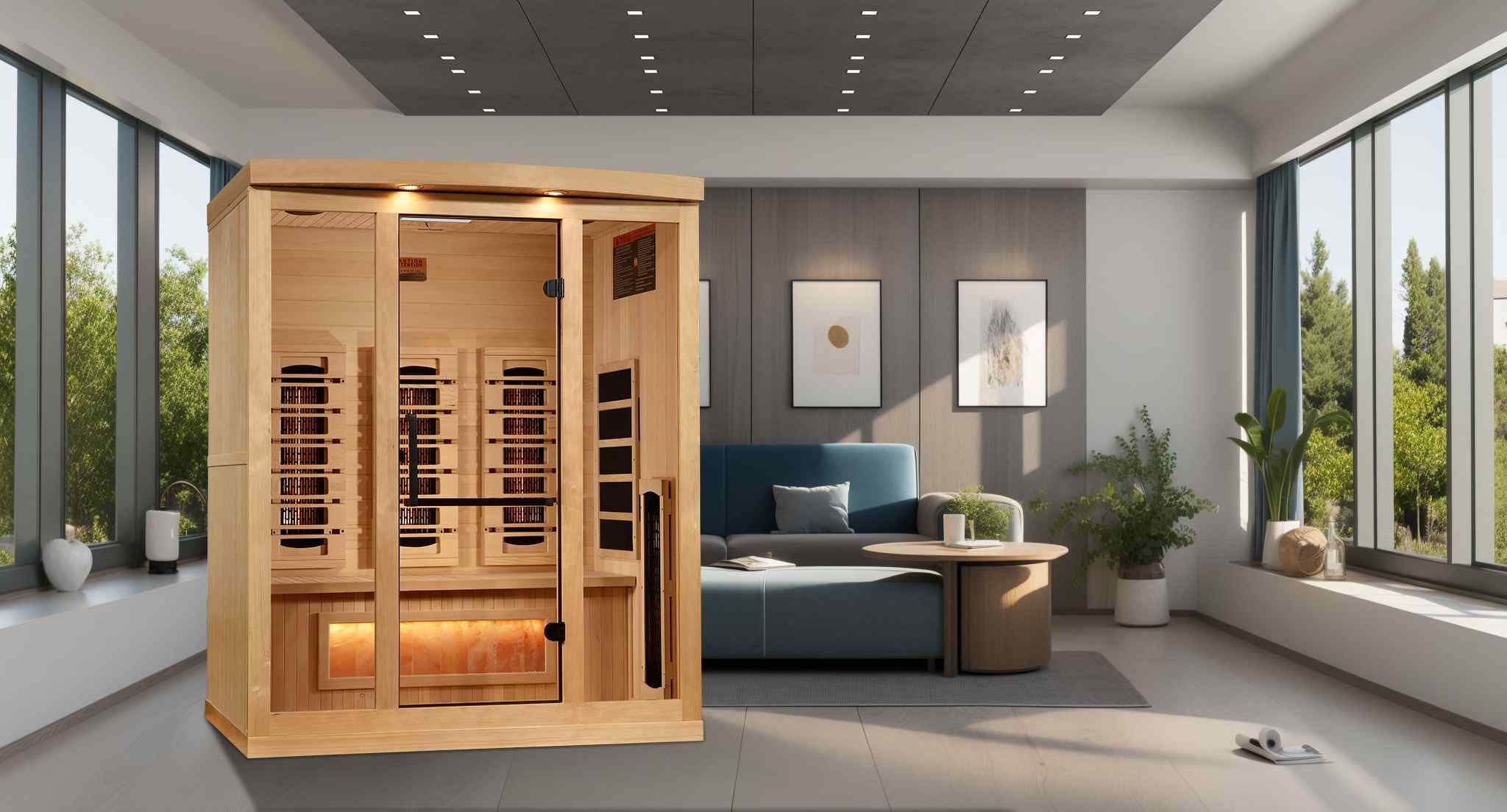 Reserve Edition PureTech™ Full Spectrum Infrared Sauna with Himalayan Salt Bar
