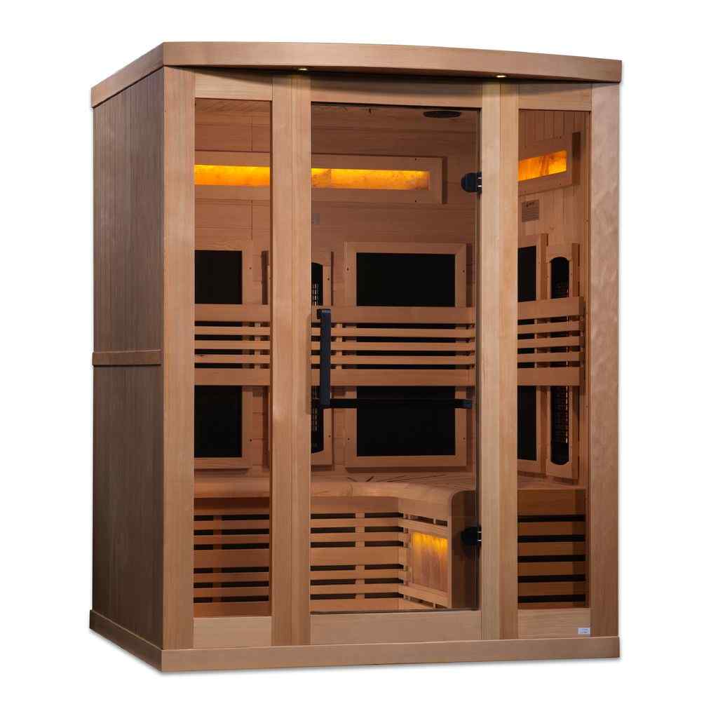 8000 Reserve Series PureTech™ Full Spectrum Infrared Sauna with Himalayan Salt Bar