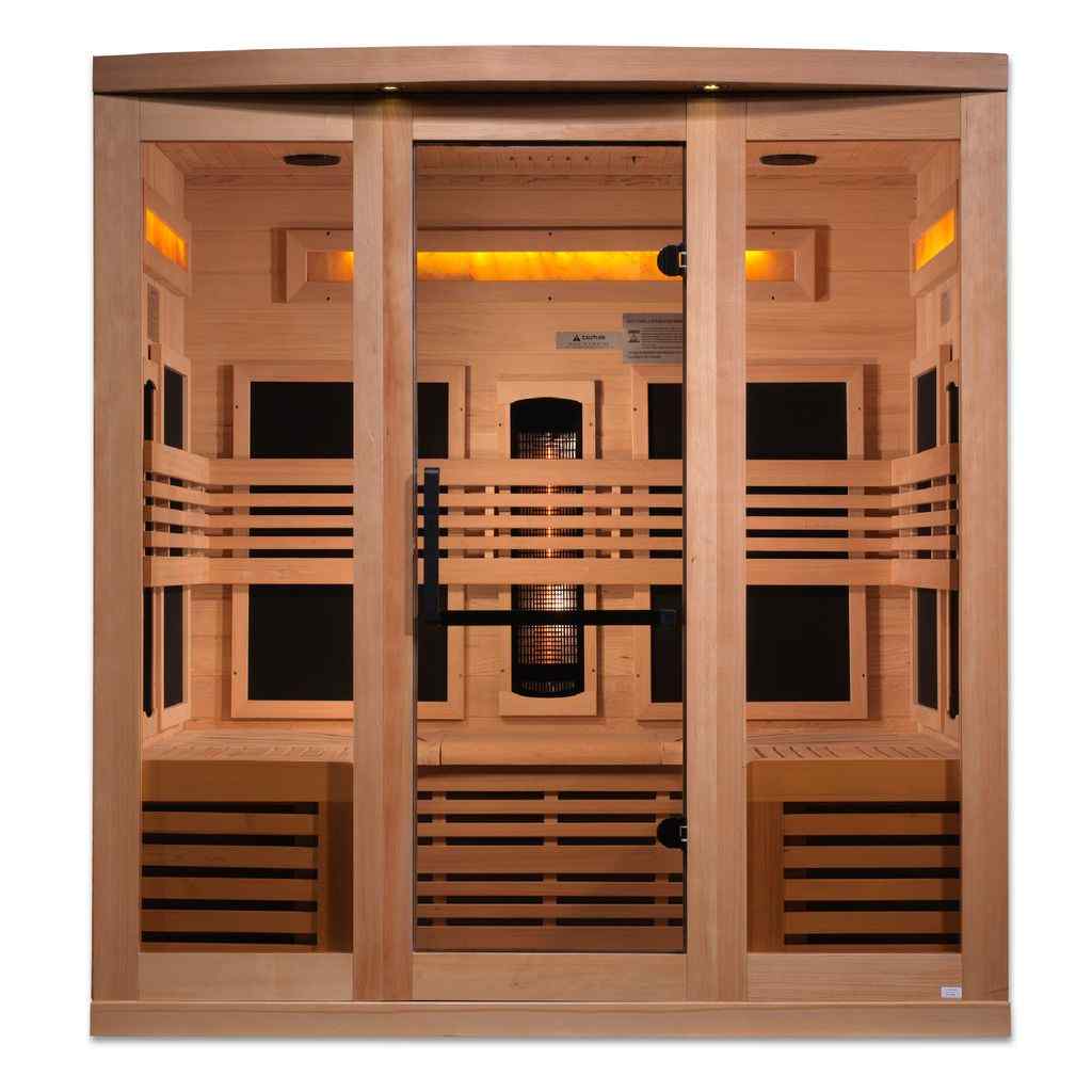 8000 Reserve Series PureTech™ Full Spectrum Infrared Sauna with Himalayan Salt Bar
