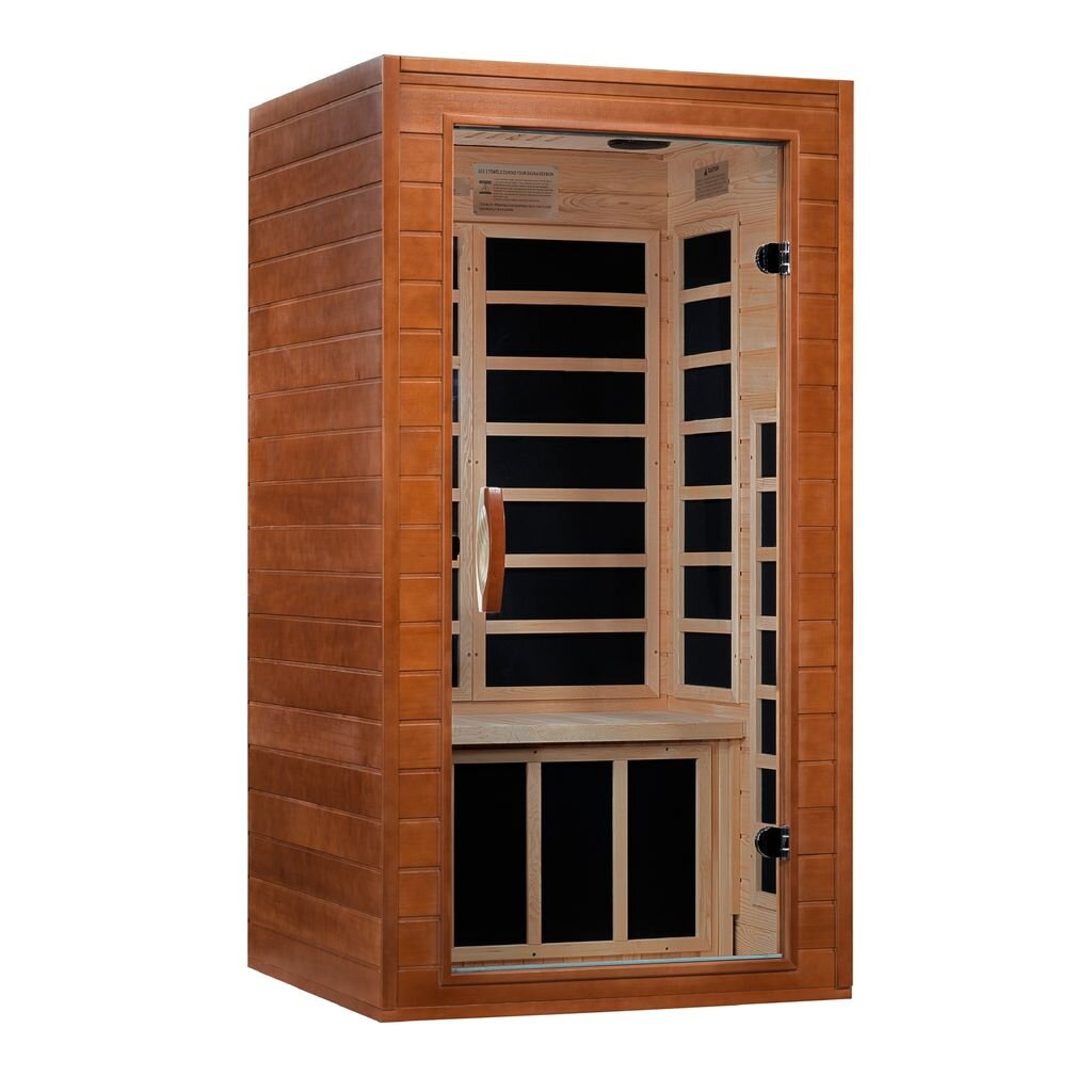 Dynamic "Avila" FAR Infrared Sauna with Hemlock Wood