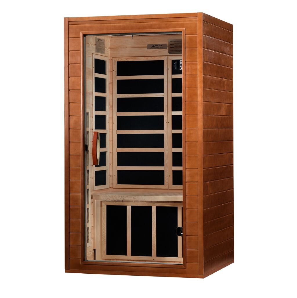 Dynamic "Avila" FAR Infrared Sauna with Hemlock Wood