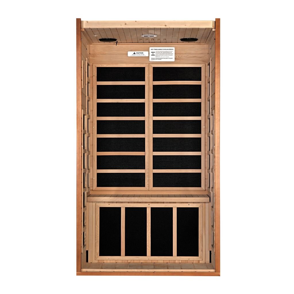 Dynamic "Avila" FAR Infrared Sauna with Hemlock Wood