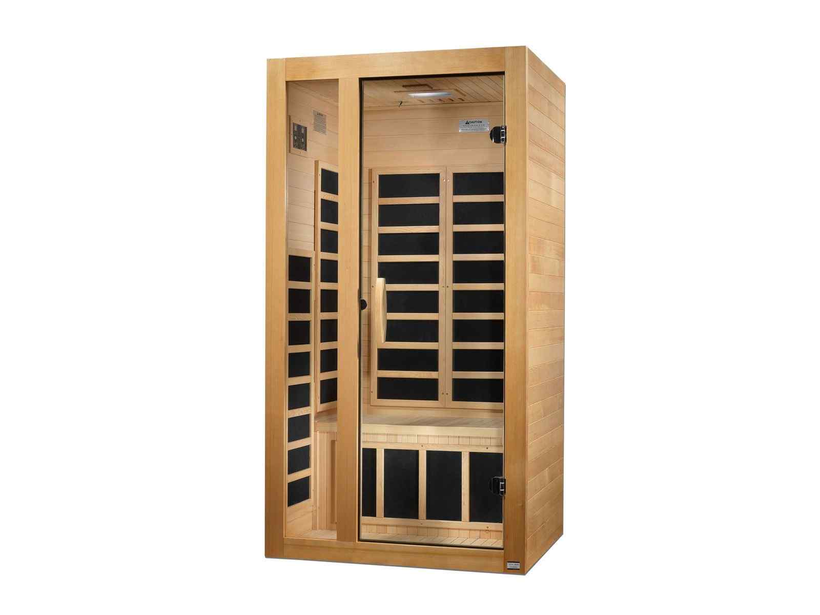 Dynamic "Gracia" Infrared Sauna with Hemlock Wood