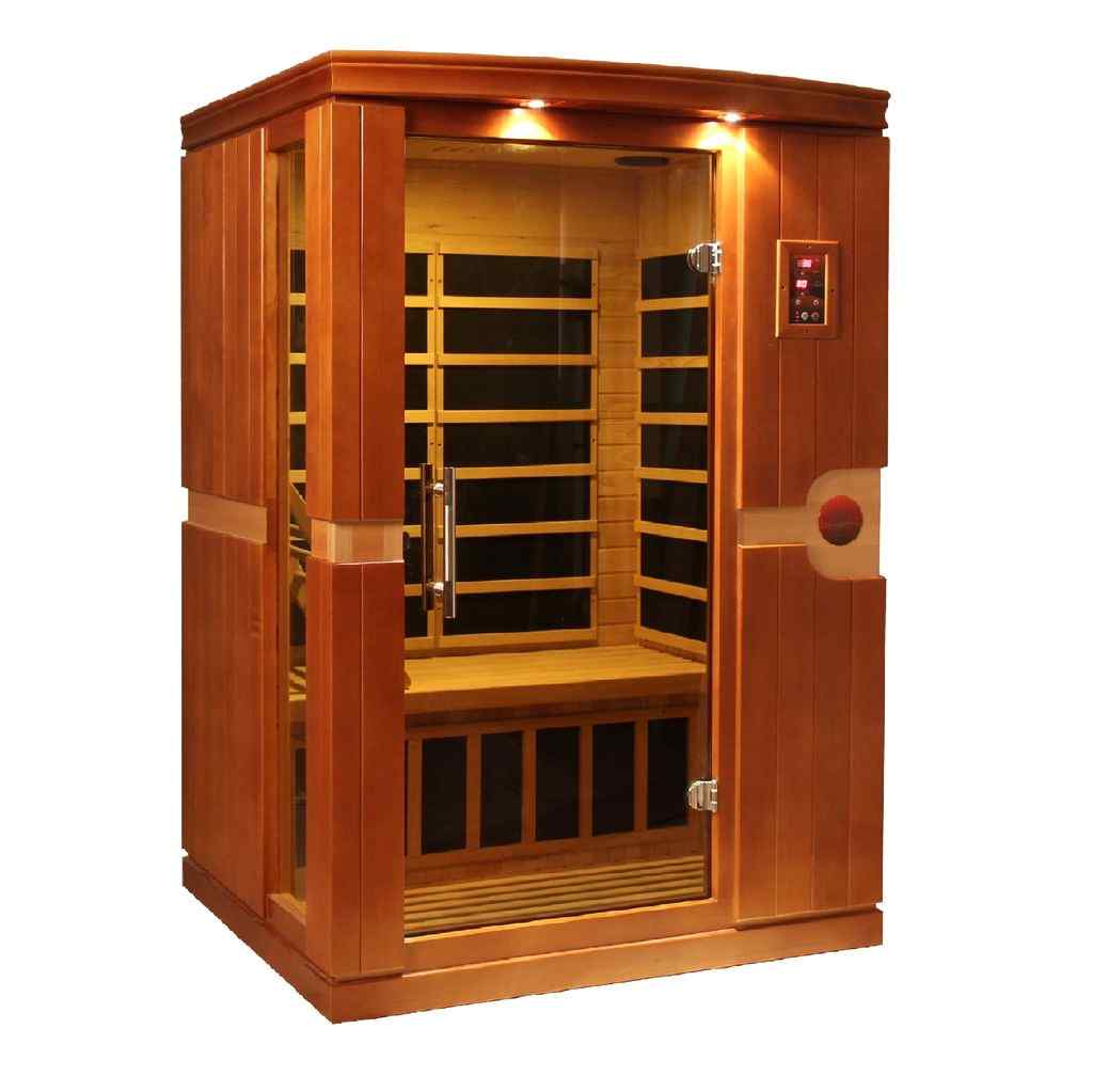 Dynamic "Venice" Infrared Sauna with Hemlock Wood