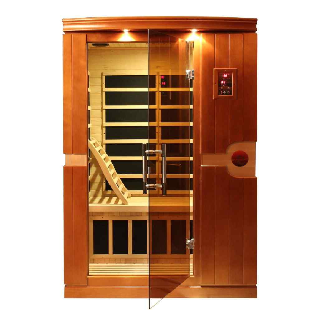 Dynamic "Venice" Infrared Sauna with Hemlock Wood