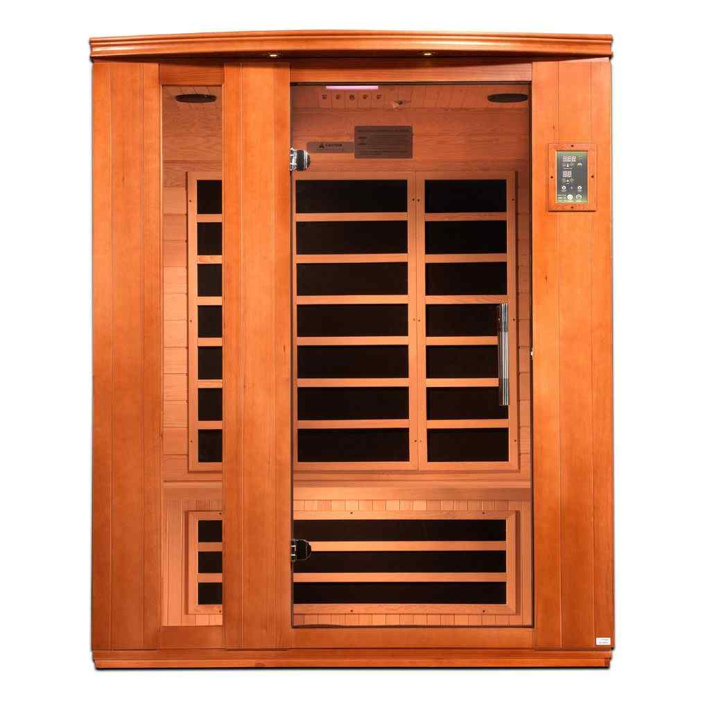 Dynamic "Lugano" FAR Infrared Sauna with Hemlock Wood