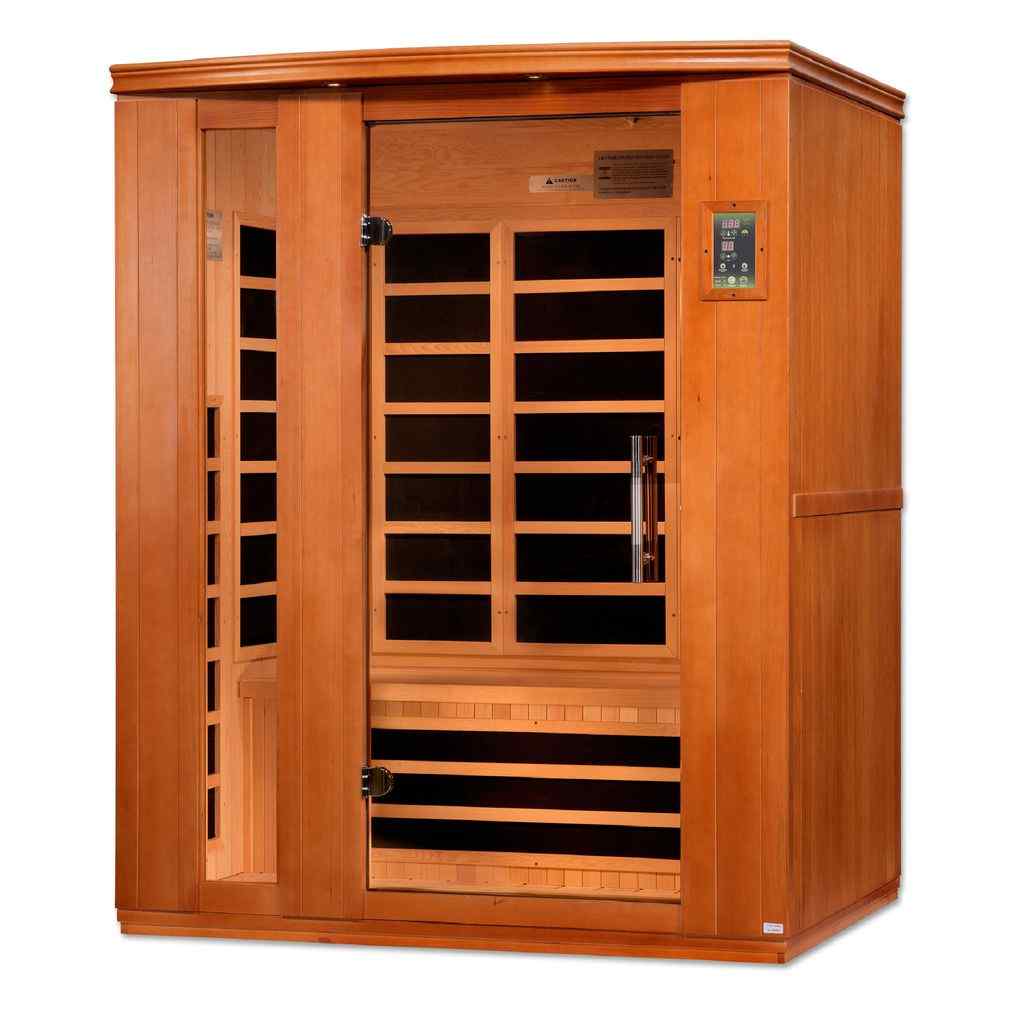 Dynamic "Lugano" FAR Infrared Sauna with Hemlock Wood