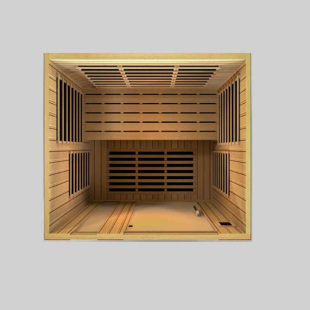 Dynamic "Lugano" FAR Infrared Sauna with Hemlock Wood