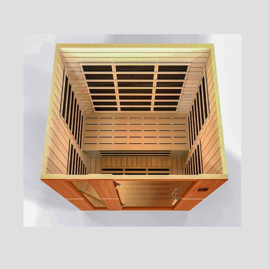 Dynamic "Lugano" FAR Infrared Sauna with Hemlock Wood