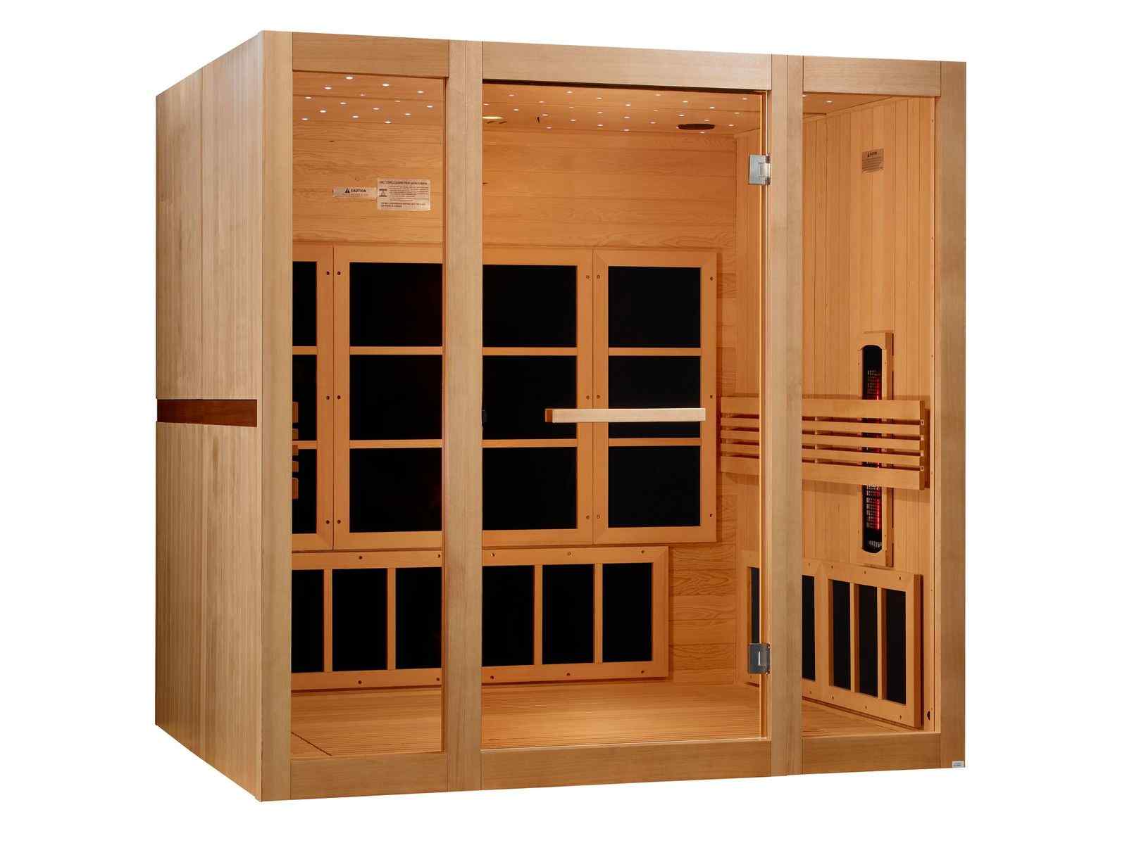 Golden Designs 8 Person Full Spectrum Near Zero EMF FAR IR Sauna