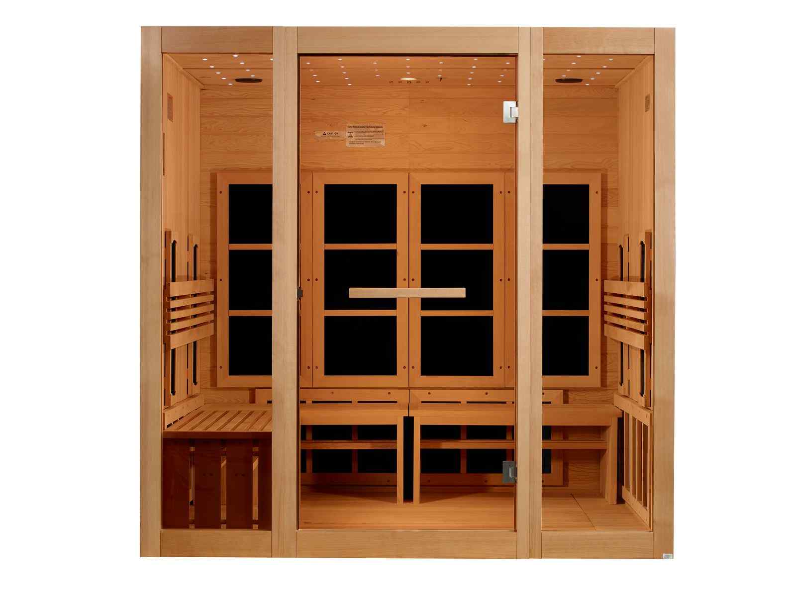 Golden Designs 8 Person Full Spectrum Near Zero EMF FAR IR Sauna