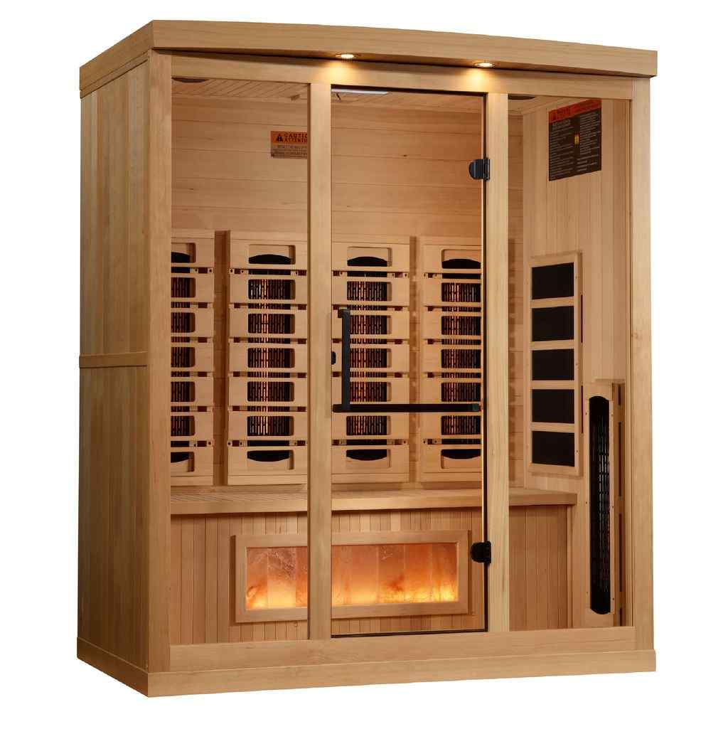 8000 Reserve Series PureTech™ Full Spectrum Infrared Sauna with Himalayan Salt Bar
