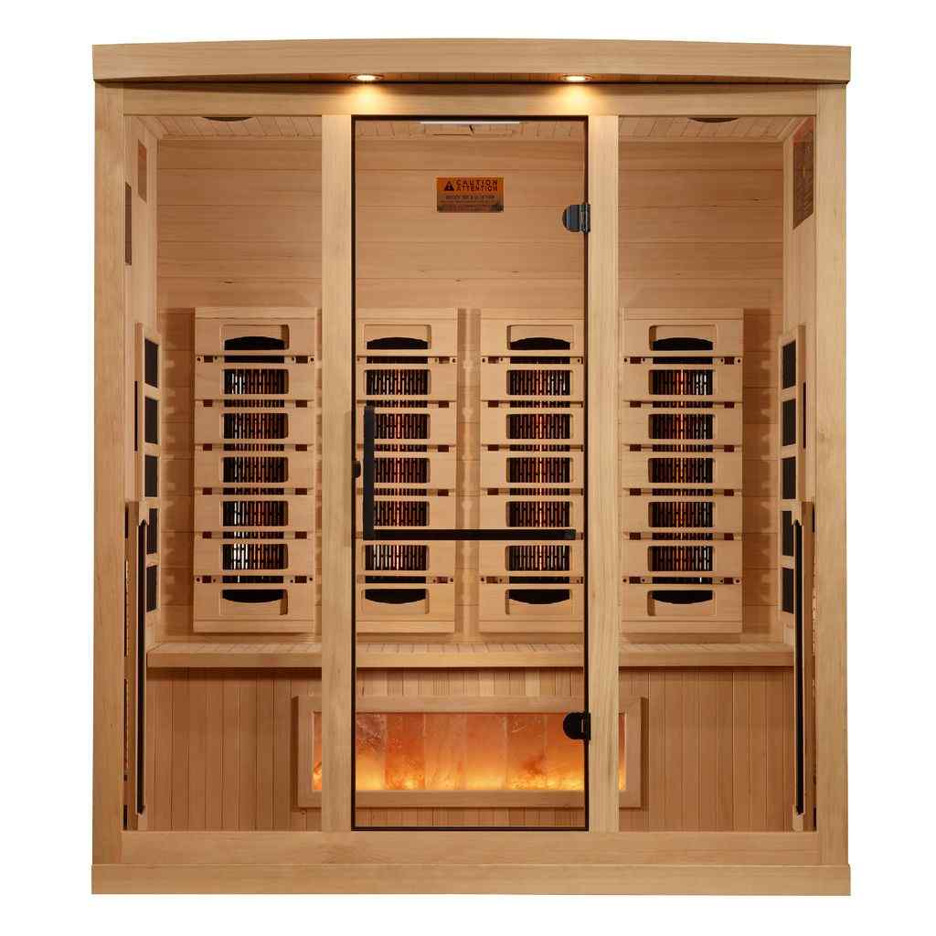 8000 Reserve Series PureTech™ Full Spectrum Infrared Sauna with Himalayan Salt Bar