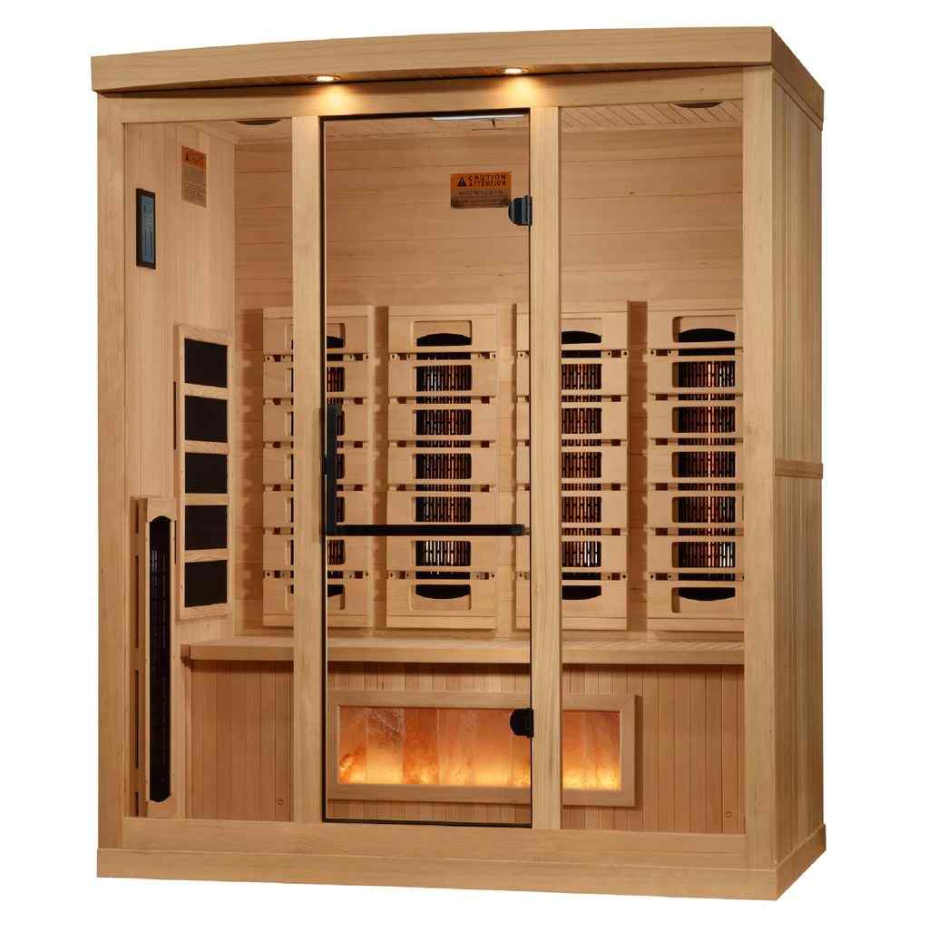 8000 Reserve Series PureTech™ Full Spectrum Infrared Sauna with Himalayan Salt Bar