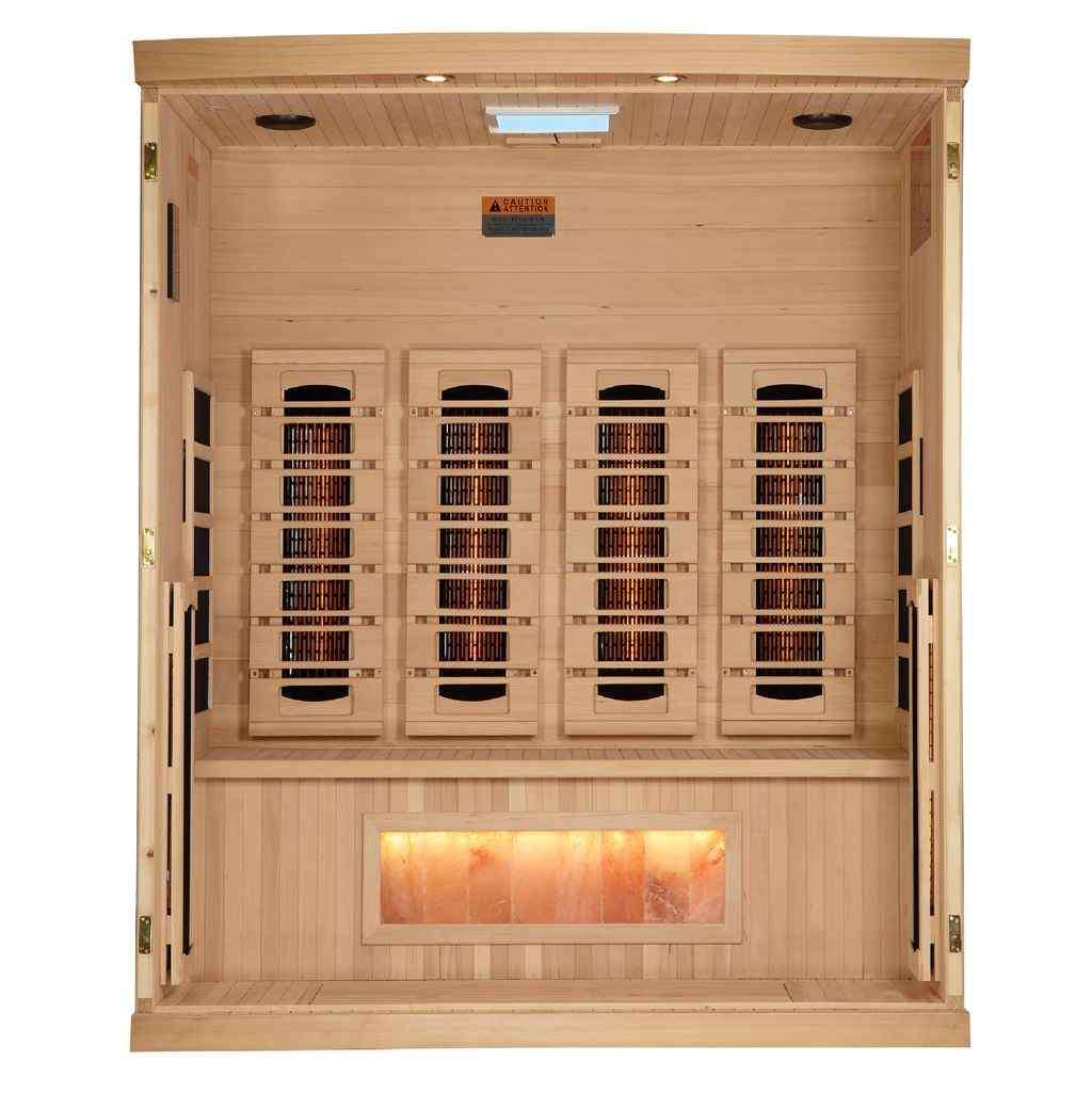 8000 Reserve Series PureTech™ Full Spectrum Infrared Sauna with Himalayan Salt Bar