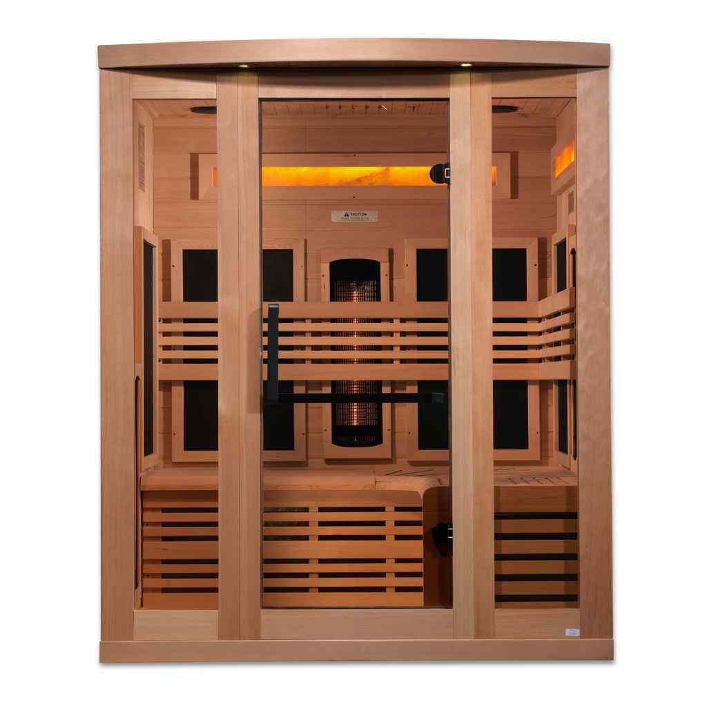 8000 Reserve Series PureTech™ Full Spectrum Infrared Sauna with Himalayan Salt Bar