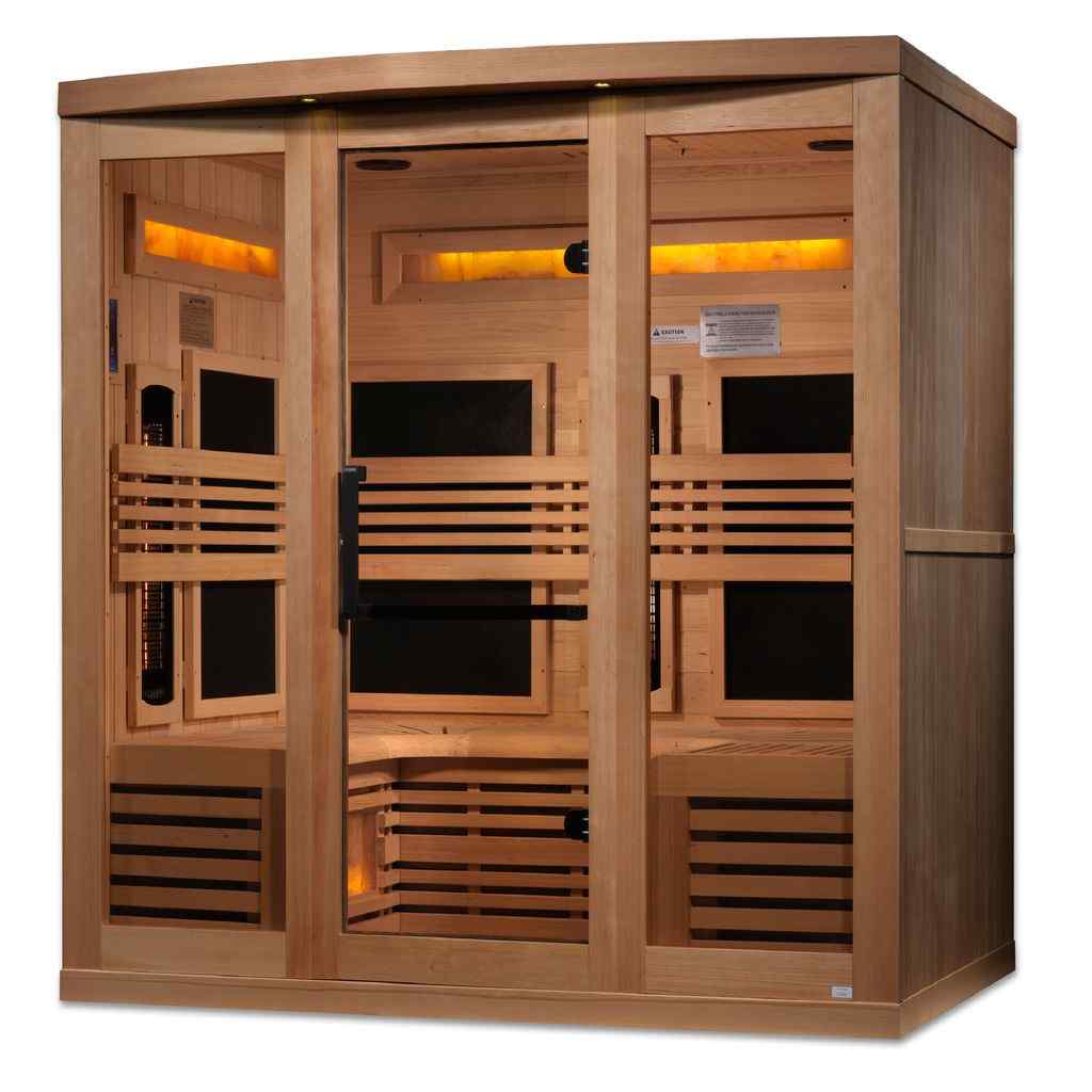 8000 Reserve Series PureTech™ Full Spectrum Infrared Sauna with Himalayan Salt Bar